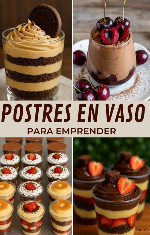 POSTRES EN VASO, para emprender fácil